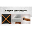 Artiss 2x Bar Stools Swivel Seat Wooden Grey-10