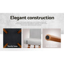 Artiss 4x Bar Stools Linen Padded Wooden Grey-14