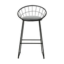 Artiss 2x Bar Stools Padded Seat Metal-3