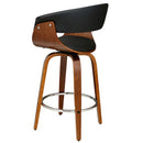 Artiss Bar Stools Swivel PU Seat Wooden-6
