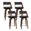 Artiss 4x Bar Stools Swivel Leather Chair 76cm-15