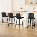 Artiss Bar Stools Kitchen Leather Barstools Swivel Wooden Chairs X4-13