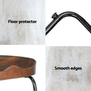 Artiss 4x Bar Stools Tractor Seat 75cm Black-6