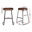 Artiss 2x Bar Stools Tractor Seat 65cm-4