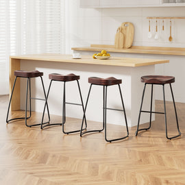 Artiss 4x Bar Stools Tractor Seat 65cm - 0