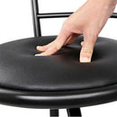 Artiss 2x Bar Stools Swivel Leather Padded Metal-5