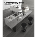 Artiss 2x Bar Stools Leather Padded Gas Lift Black-7