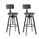 Artiss Bar Stools Kitchen Counter Chairs Vintage Metal Chairs x2-1
