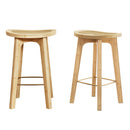 Artiss 2x Bar Stools Bamboo Rattan Stool Counter Chair Kitchen Barstools-1