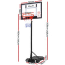Everfit 2.1M Basketball Hoop Stand System Adjustable Portable Pro Kids Clear-2