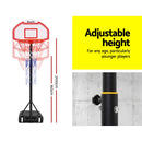 Everfit 2.1M Basketball Hoop Stand System Adjustable Portable Pro Kids White-7