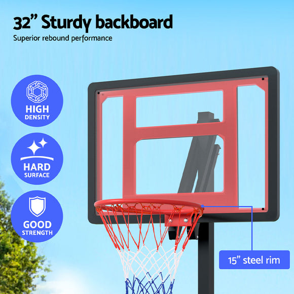 Everfit 2.6M Basketball Hoop Stand System Portable Kid