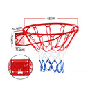 Everfit Basketball Ring Hoop Rim Goal Net 45CM-2