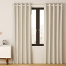 Artiss 2X Blockout Curtains Eyelet 140x230cm Beige-8