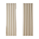 Artiss 2X Blockout Curtains Eyelet 180x213cm Beige-1