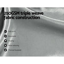 Artiss 2X Blockout Curtains Eyelet 140x230cm Grey Shine-5