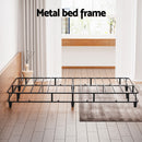 Artiss Bed Frame Double Size Metal Grey MASON-5