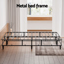 Artiss Bed Frame King Size Metal Grey MASON-5