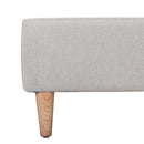 Artiss Bed Frame Double Size Beige ZORA-5