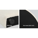 Artiss Bed Head Headboard Bed Frame Queen Boucle - GREI White-6