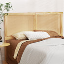 Artiss Bed Head Headboard Queen Rattan - RIBO Pine-6