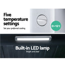 Devanti 70L Bar Fridge Glass Door w/Light Black-7