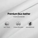 Artiss Neo Bed Frame PU Leather - White Double-4