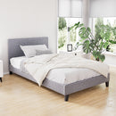 Artiss Neo Bed Frame Fabric - Grey King Single-1