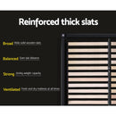 Artiss Neo Bed Frame Fabric - Charcoal Queen-5