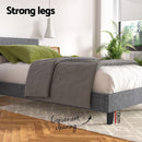 Artiss Neo Bed Frame Fabric - Grey Single-6