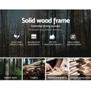 Artiss Neo Bed Frame Fabric - Grey Single-5