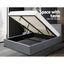 Artiss Nino Bed Frame Fabric - Grey Double-9
