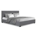 Artiss Nino Bed Frame Fabric - Grey Double-1