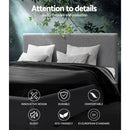 Artiss Nino Bed Frame Fabric - Grey Double-4