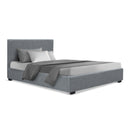 Artiss Nino Bed Frame Fabric - Grey King Single-1