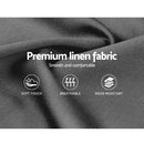 Artiss Pier Bed Frame Fabric - Grey Queen-7