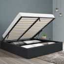 Artiss Bed Frame Double Size Gas Lift Base Charcoal TOKI-7
