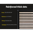 Artiss Bed Frame Double Size Gas Lift Base Grey TOKI-5