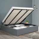 Artiss Bed Frame King Size Gas Lift Base Grey TOKI-8