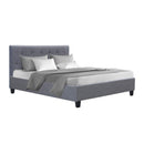 Artiss Bed Frame Double Size Grey VANKE-1