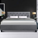 Artiss Bed Frame Double Size Grey VANKE-8