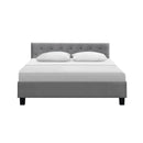 Artiss Bed Frame Queen Size Grey VANKE-3