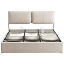 Artiss King Bed Frame Gas Lift Storage 3 Drawers Adjustable Headboard Platform Base-4
