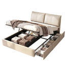 Artiss Queen Bed Frame Gas Lift Storage 3 Drawers Adjustable Headboard Platform Base-1
