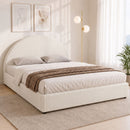 Artiss Bed Frame Gas Lift Strorage Beds Base Platform Boucle Fabric Queen ELLA-1