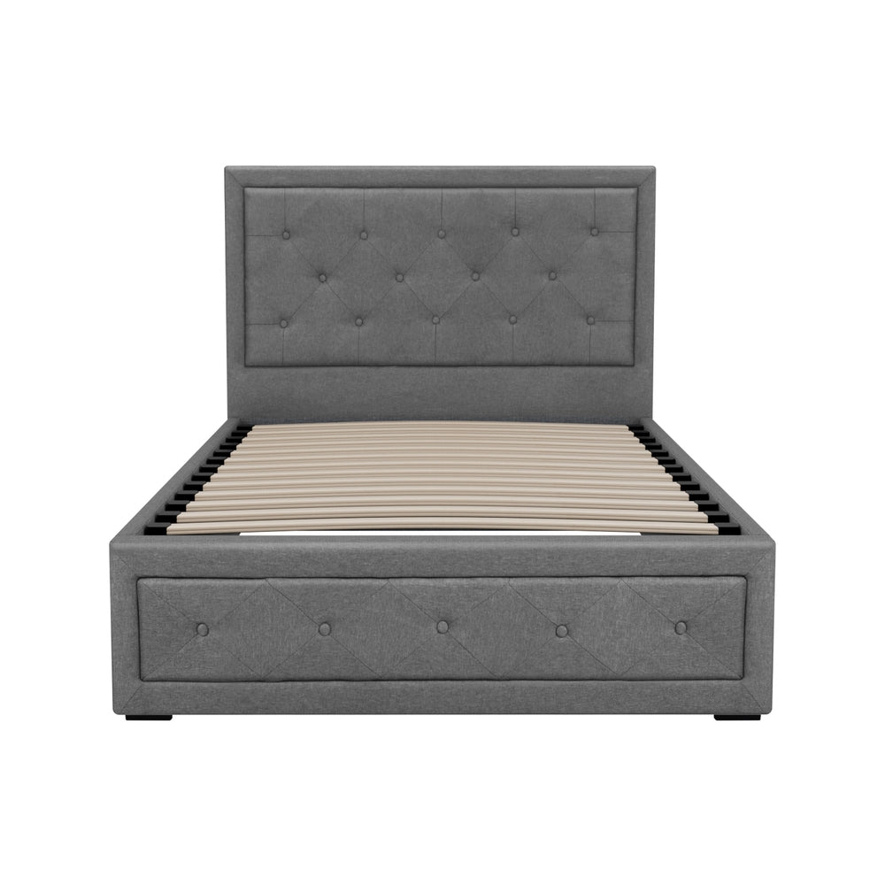 Artiss Bed Frame King Single Size Gas Lift Mattress Base with Storage Fabric