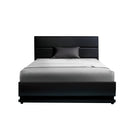 Artiss RGB LED Bed Frame King Single Size Gas Lift Base Storage Leather LUMI-3