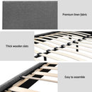 Artiss Bed Frame King Size Grey NEO-7