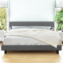 Artiss Bed Frame King Size Grey NEO-7