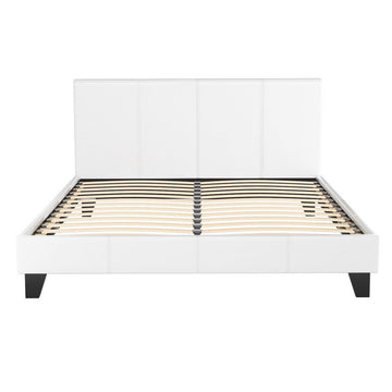 Artiss Bed Frame Queen Size White NEO - 0